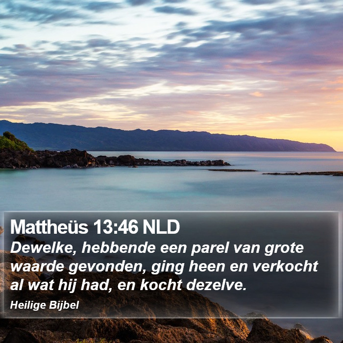 Mattheüs 13:46 NLD Bible Study