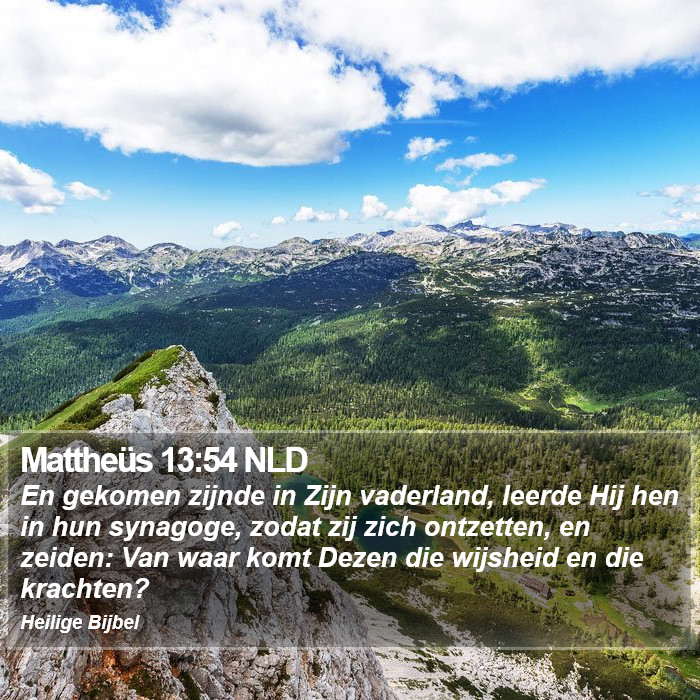 Mattheüs 13:54 NLD Bible Study