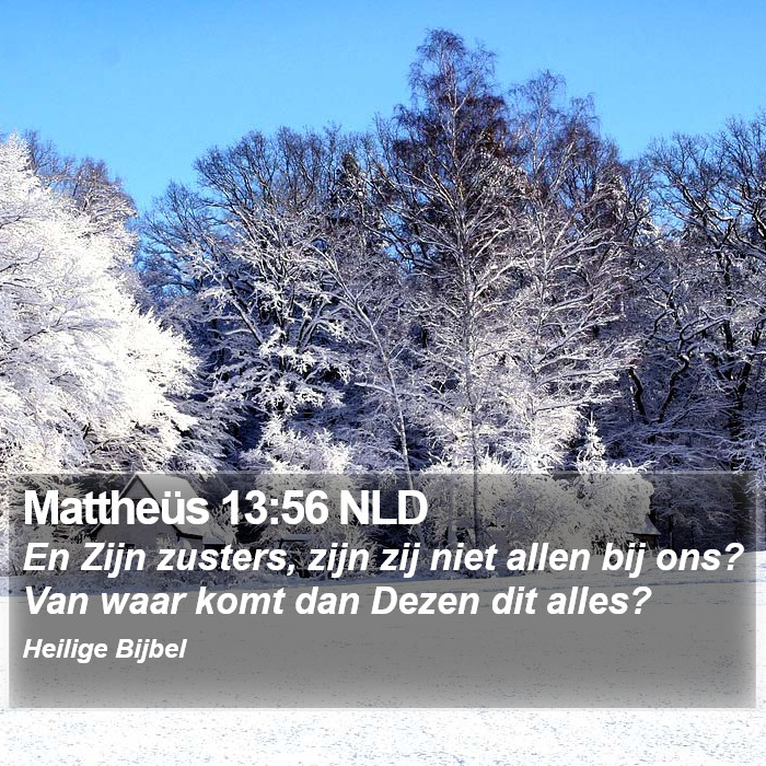 Mattheüs 13:56 NLD Bible Study