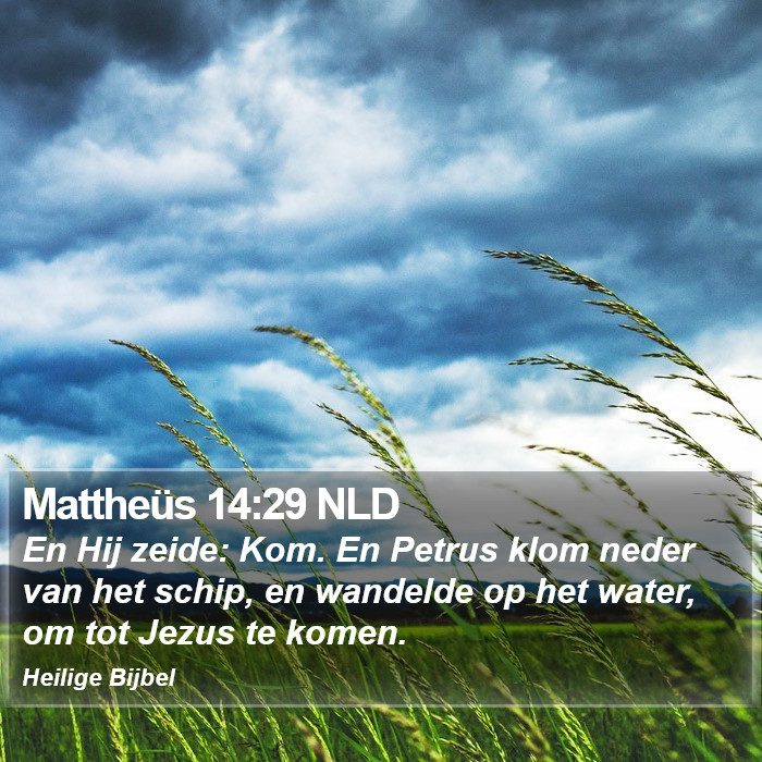Mattheüs 14:29 NLD Bible Study