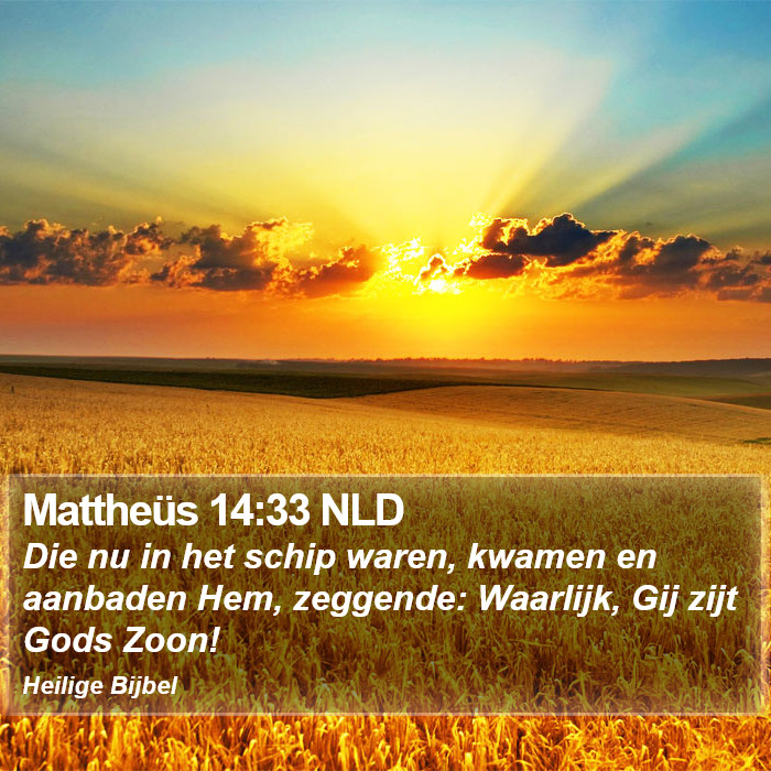 Mattheüs 14:33 NLD Bible Study
