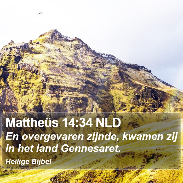 Mattheüs 14:34 NLD Bible Study