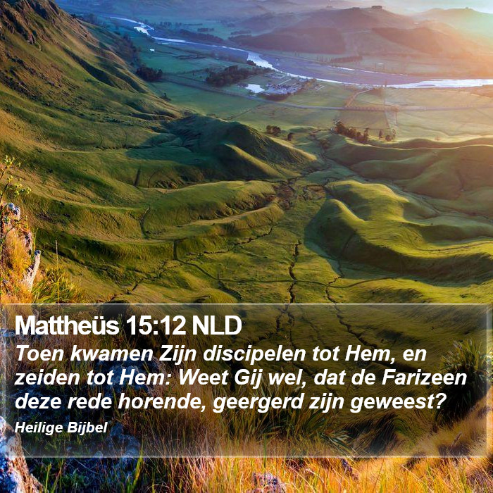 Mattheüs 15:12 NLD Bible Study