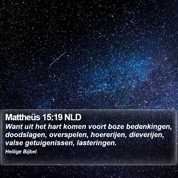 Mattheüs 15:19 NLD Bible Study