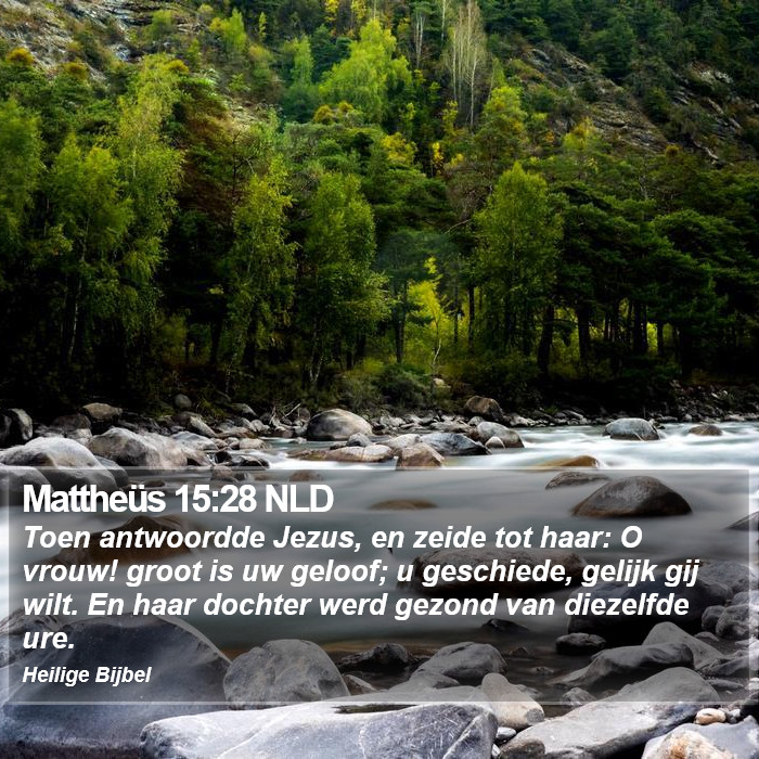 Mattheüs 15:28 NLD Bible Study