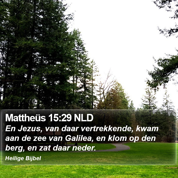 Mattheüs 15:29 NLD Bible Study