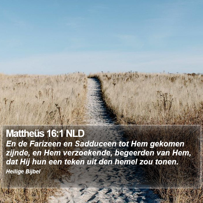 Mattheüs 16:1 NLD Bible Study