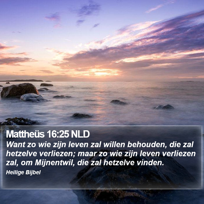 Mattheüs 16:25 NLD Bible Study
