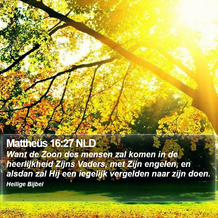 Mattheüs 16:27 NLD Bible Study