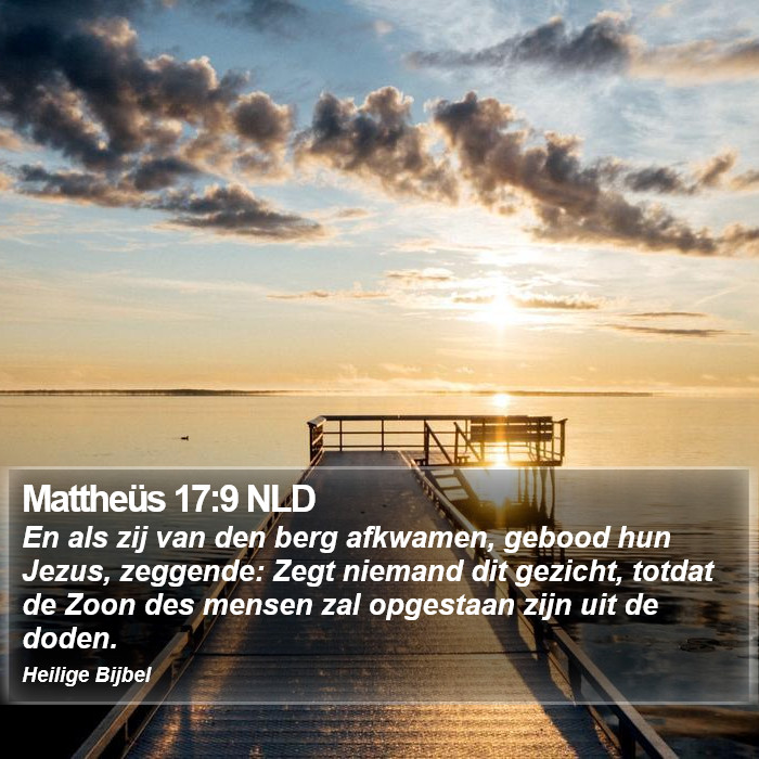 Mattheüs 17:9 NLD Bible Study