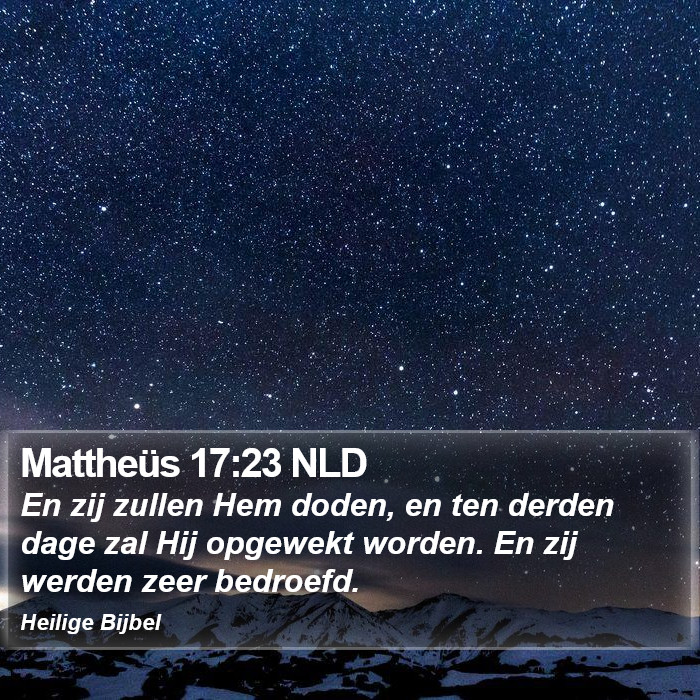 Mattheüs 17:23 NLD Bible Study