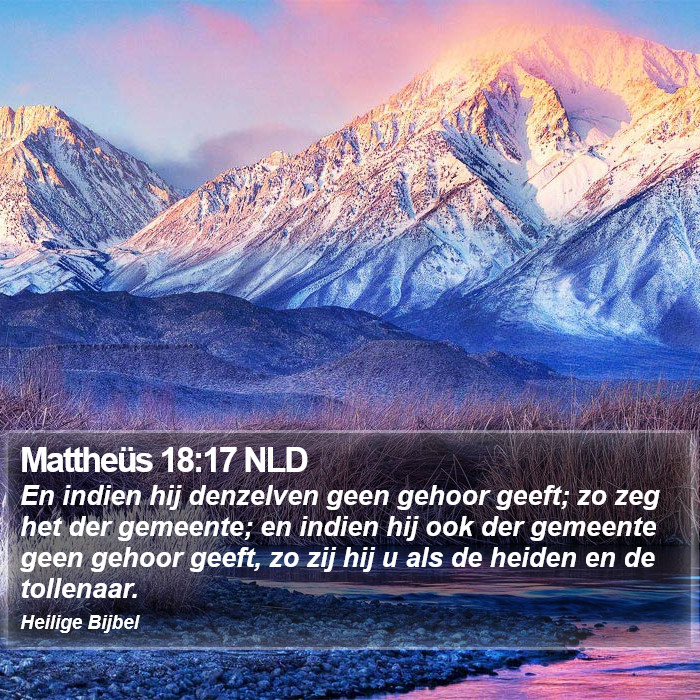 Mattheüs 18:17 NLD Bible Study