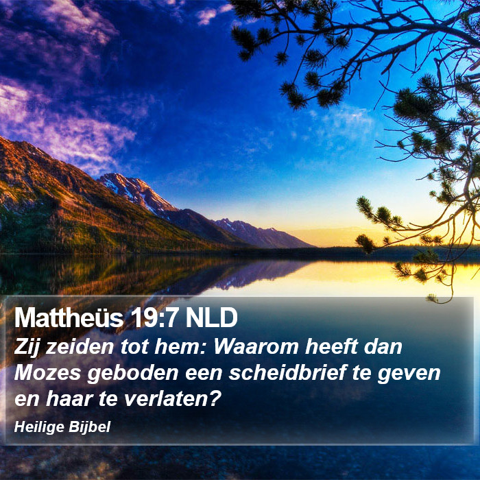 Mattheüs 19:7 NLD Bible Study