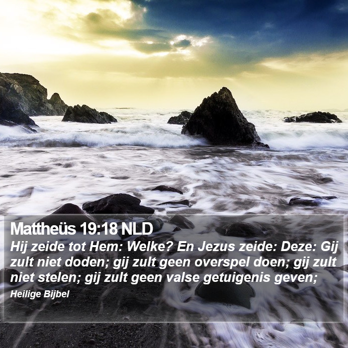 Mattheüs 19:18 NLD Bible Study
