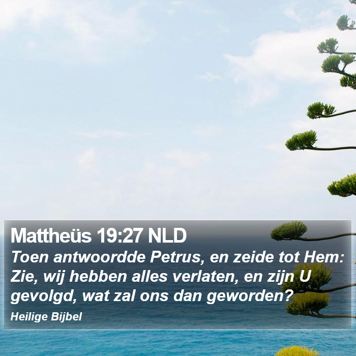 Mattheüs 19:27 NLD Bible Study