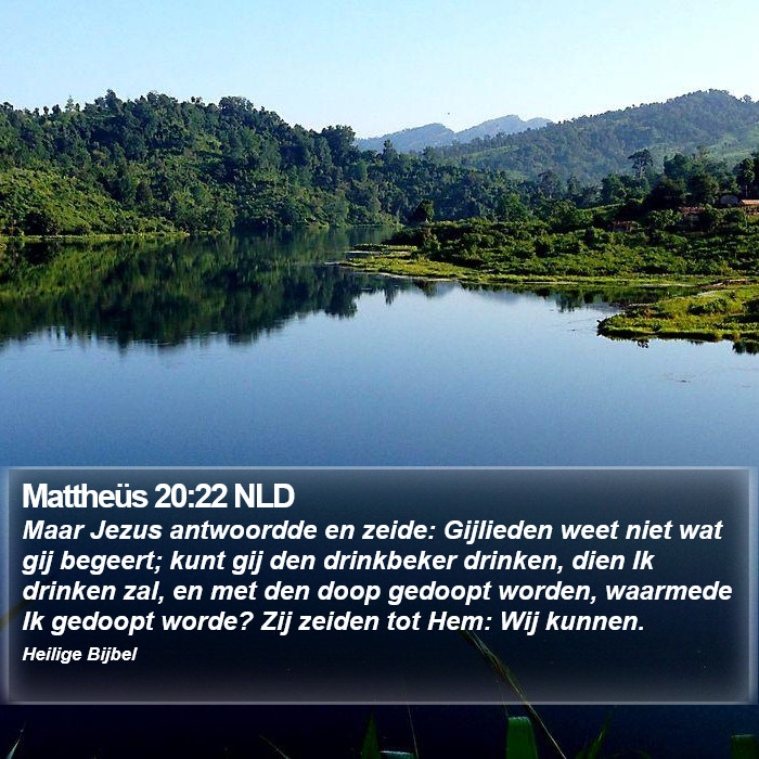 Mattheüs 20:22 NLD Bible Study