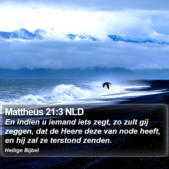 Mattheüs 21:3 NLD Bible Study