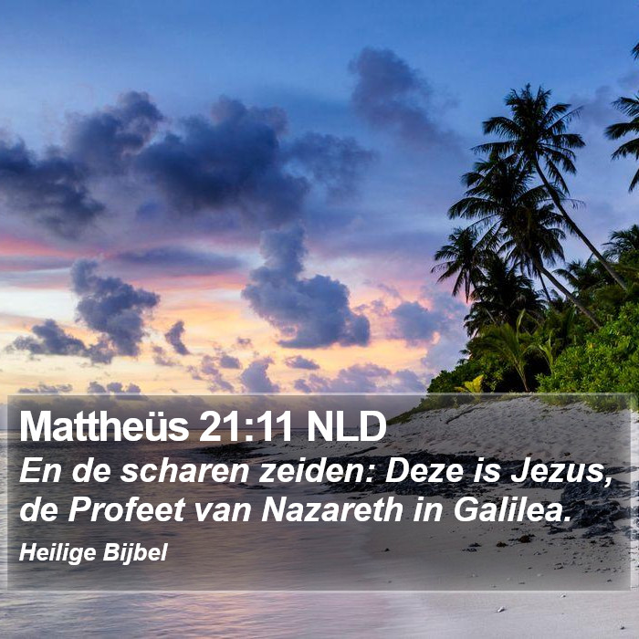 Mattheüs 21:11 NLD Bible Study