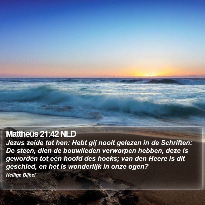 Mattheüs 21:42 NLD Bible Study