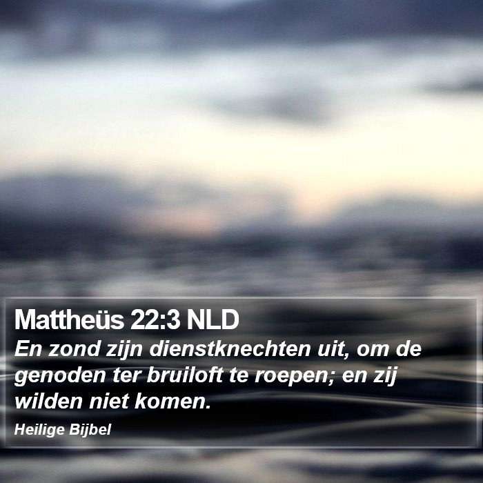 Mattheüs 22:3 NLD Bible Study