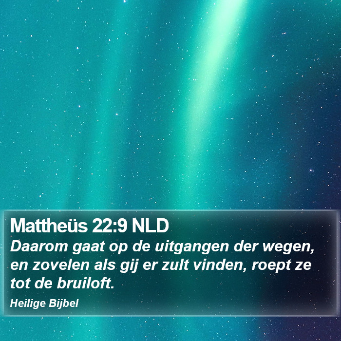 Mattheüs 22:9 NLD Bible Study