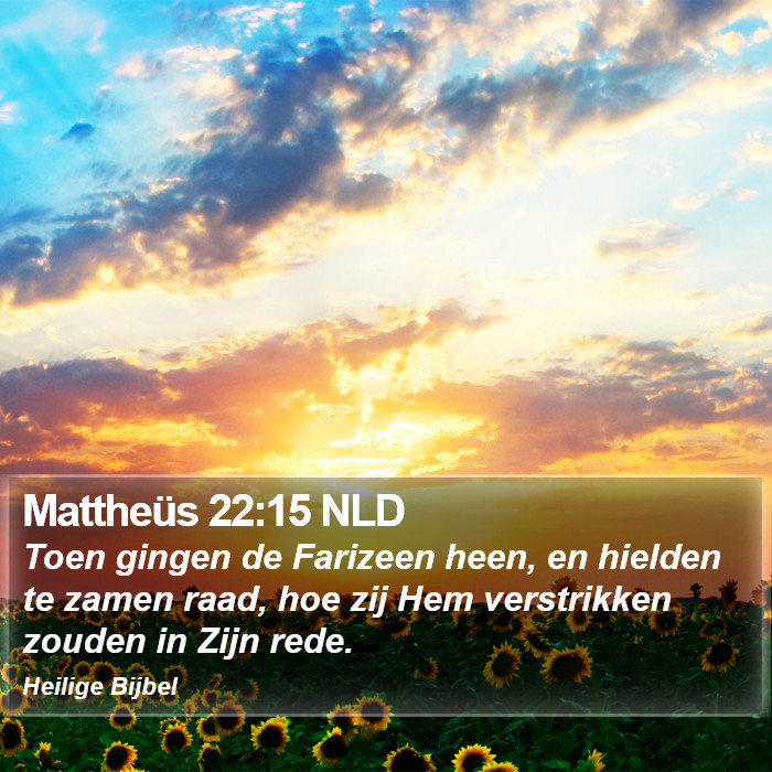 Mattheüs 22:15 NLD Bible Study