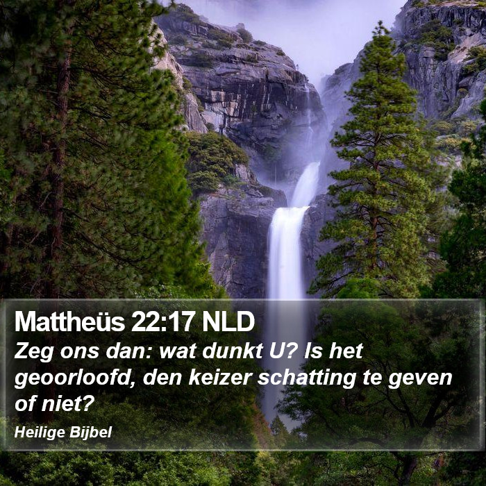 Mattheüs 22:17 NLD Bible Study