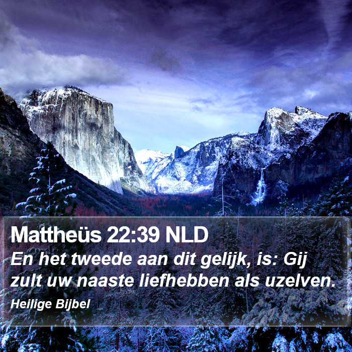 Mattheüs 22:39 NLD Bible Study