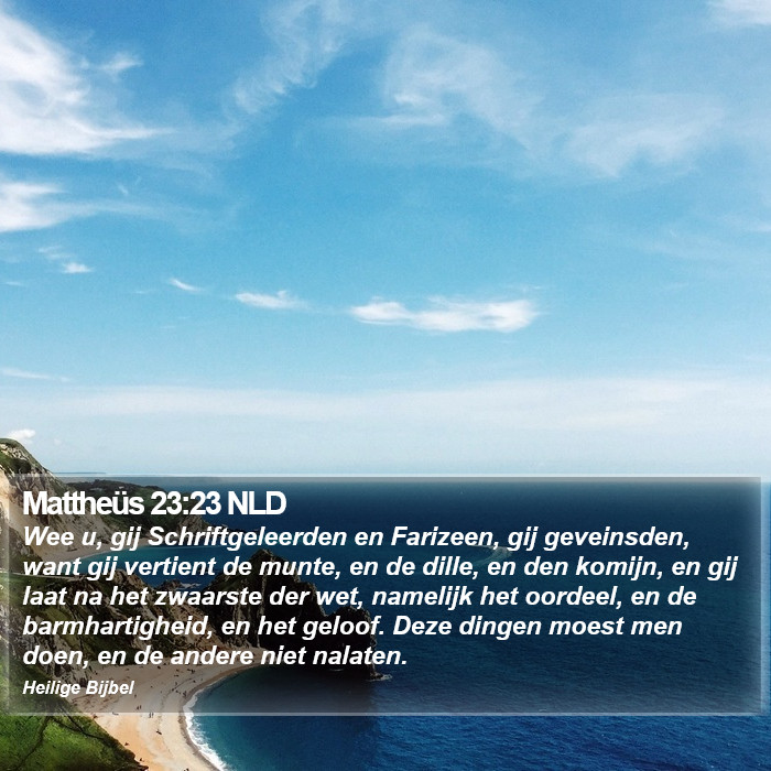 Mattheüs 23:23 NLD Bible Study
