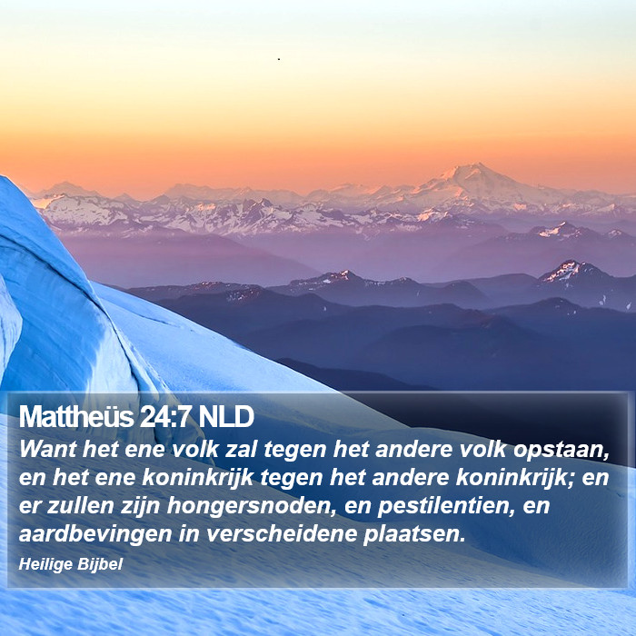 Mattheüs 24:7 NLD Bible Study