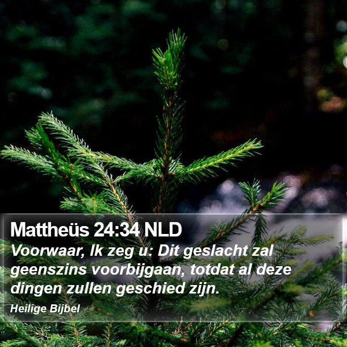 Mattheüs 24:34 NLD Bible Study
