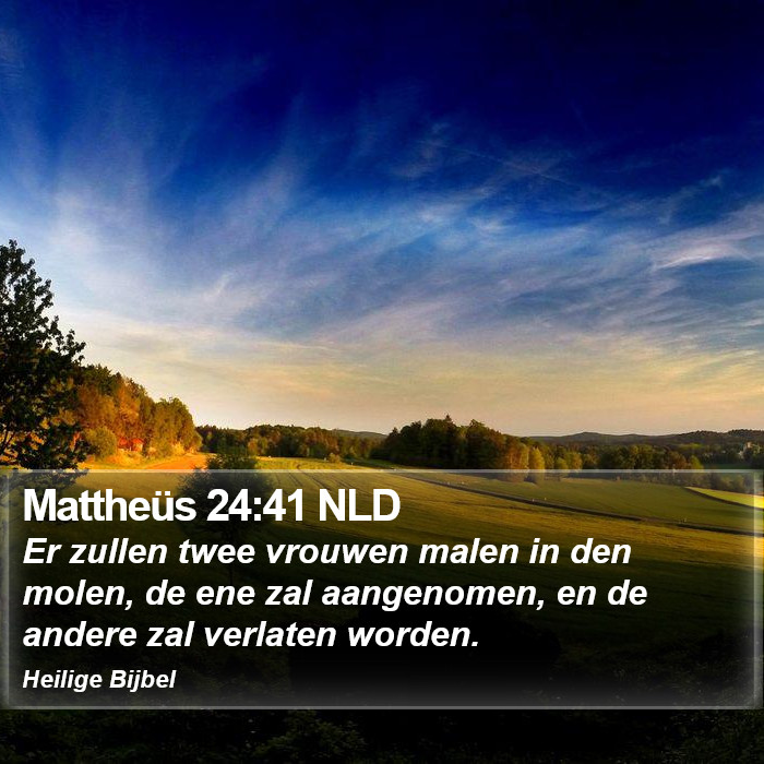 Mattheüs 24:41 NLD Bible Study