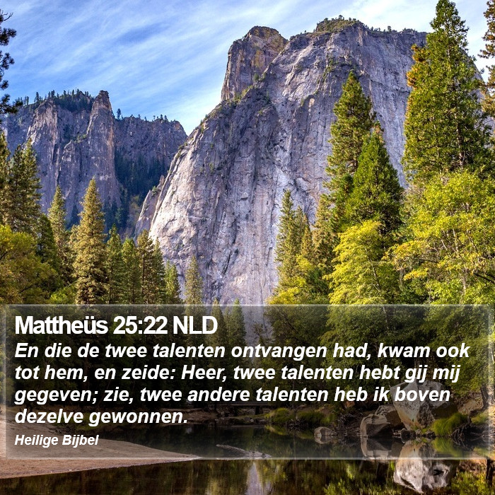 Mattheüs 25:22 NLD Bible Study