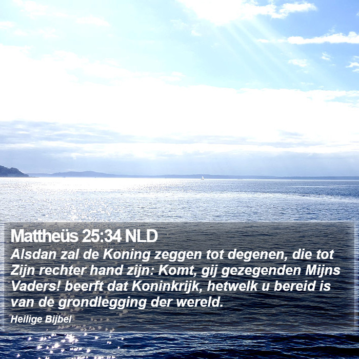 Mattheüs 25:34 NLD Bible Study