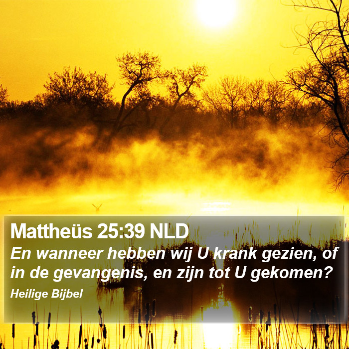 Mattheüs 25:39 NLD Bible Study