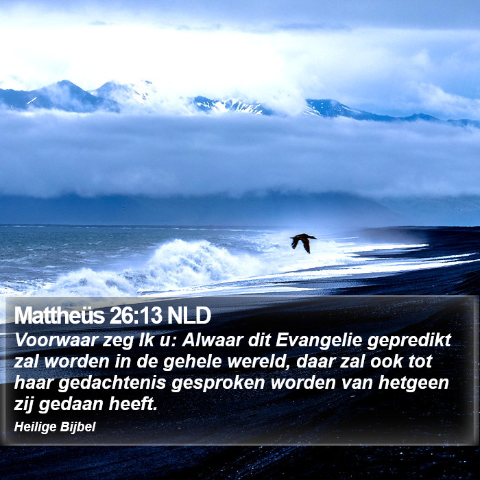 Mattheüs 26:13 NLD Bible Study