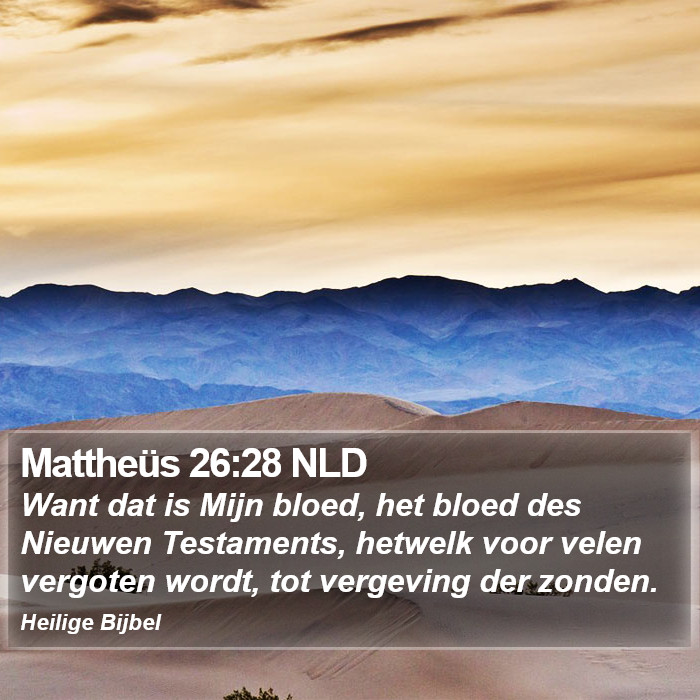 Mattheüs 26:28 NLD Bible Study