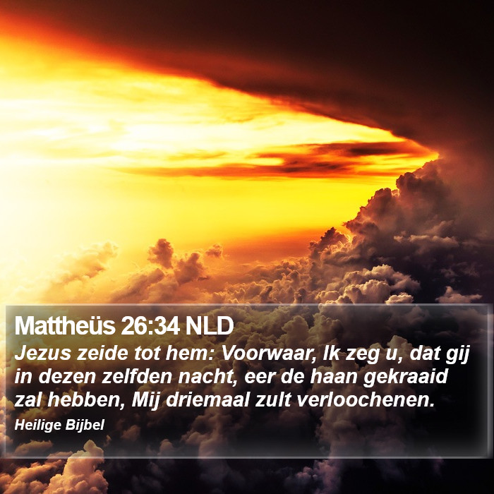 Mattheüs 26:34 NLD Bible Study