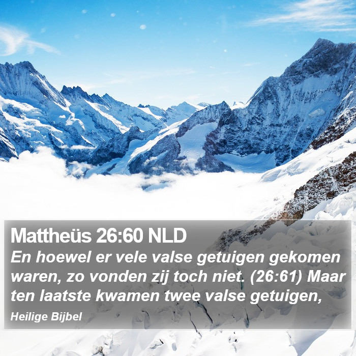 Mattheüs 26:60 NLD Bible Study