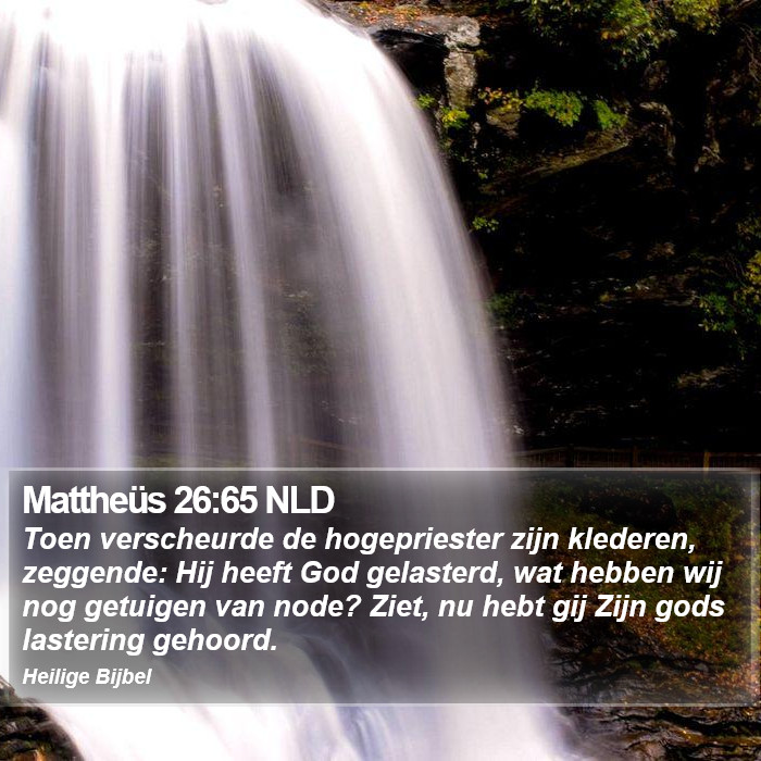 Mattheüs 26:65 NLD Bible Study