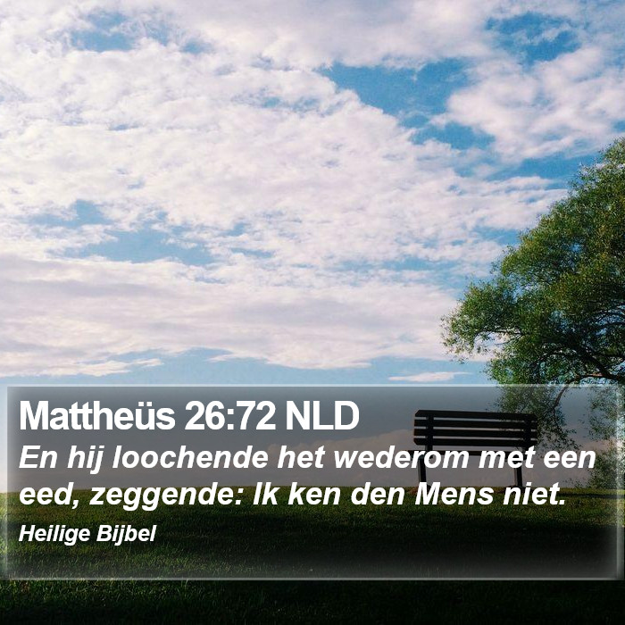 Mattheüs 26:72 NLD Bible Study
