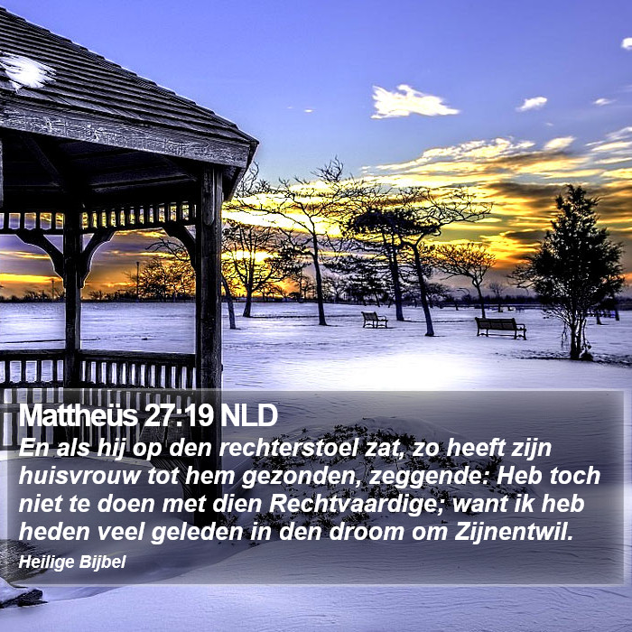 Mattheüs 27:19 NLD Bible Study
