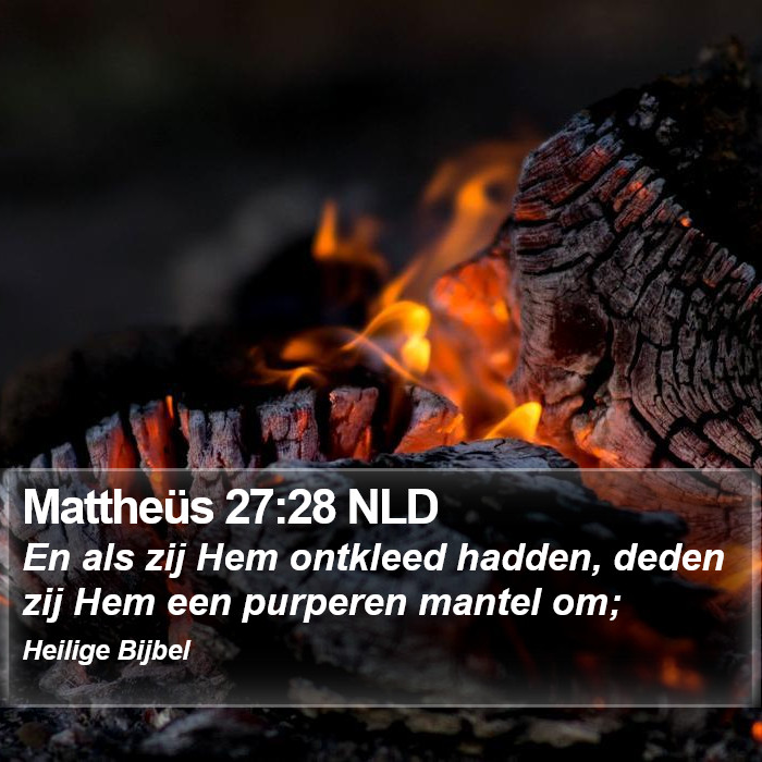 Mattheüs 27:28 NLD Bible Study