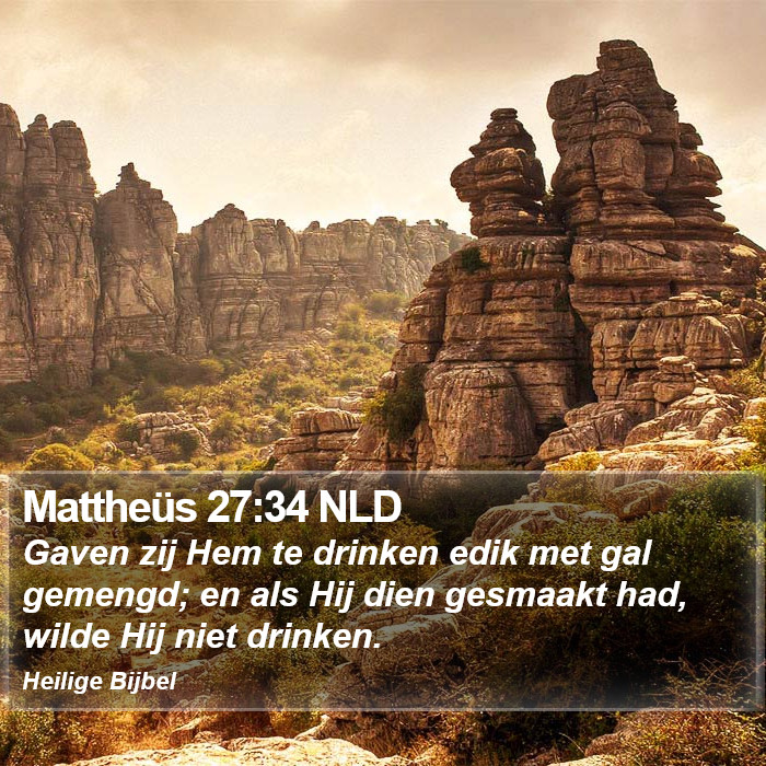Mattheüs 27:34 NLD Bible Study