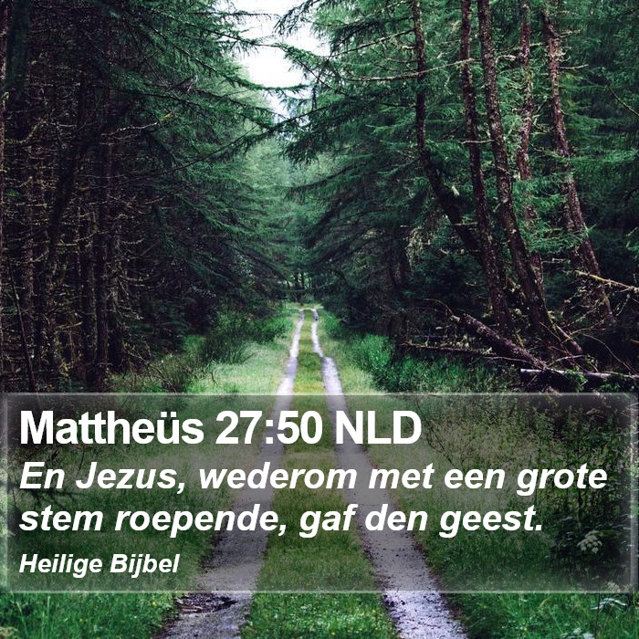 Mattheüs 27:50 NLD Bible Study