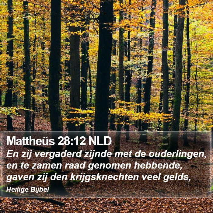 Mattheüs 28:12 NLD Bible Study