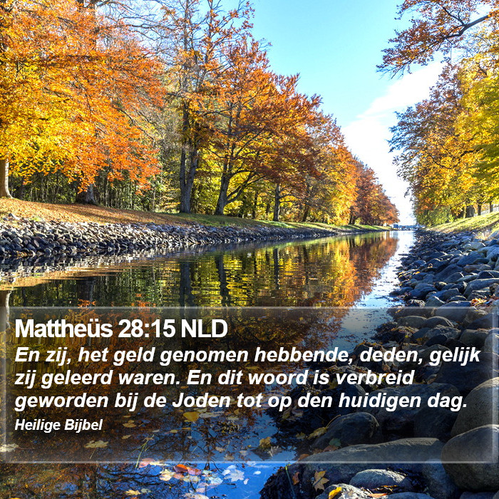 Mattheüs 28:15 NLD Bible Study