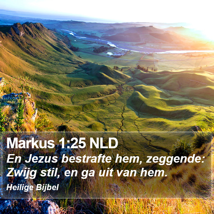 Markus 1:25 NLD Bible Study