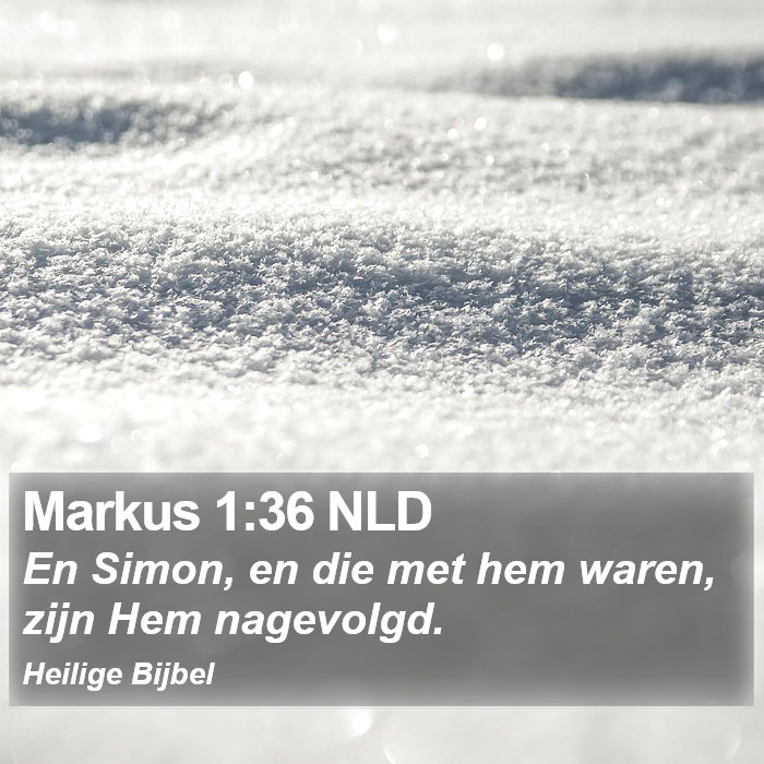 Markus 1:36 NLD Bible Study