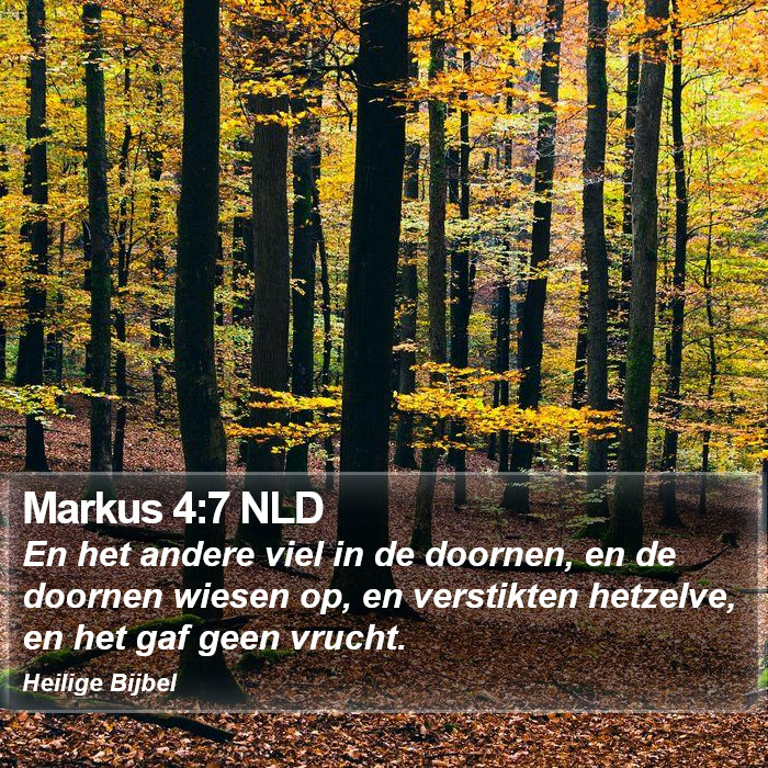 Markus 4:7 NLD Bible Study